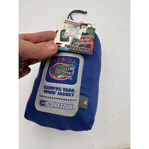 Florida‎ Gator Packable Wind Jacket New Colosseum Size M Camping Water Resistant